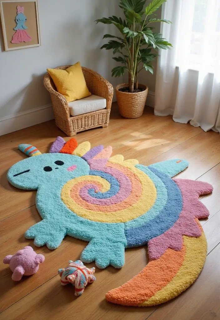 28 Harry Potter Kids Room Inspirations Full of Magic - 6. Themed Rugs and Carpets