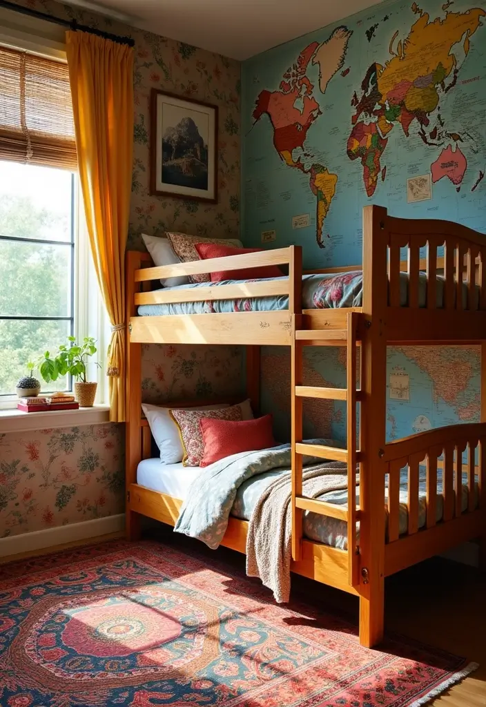 28 Kids Rooms with Bunk Beds That Save Space in Style - 15. Cultural Inspirations