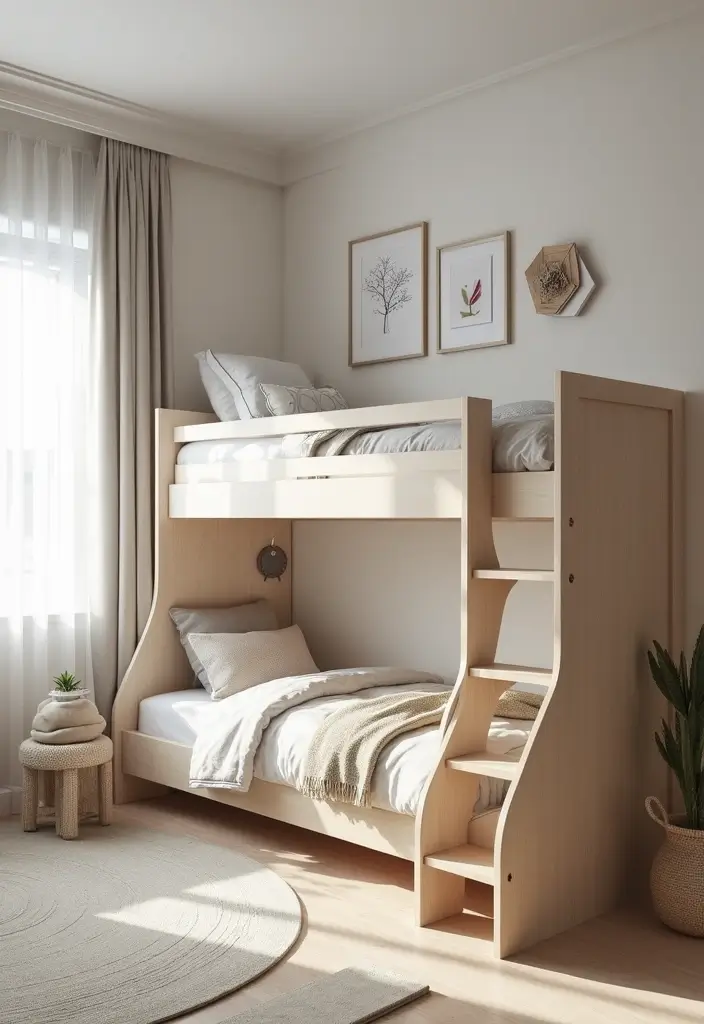 28 Kids Rooms with Bunk Beds That Save Space in Style - 2. Modern Minimalist