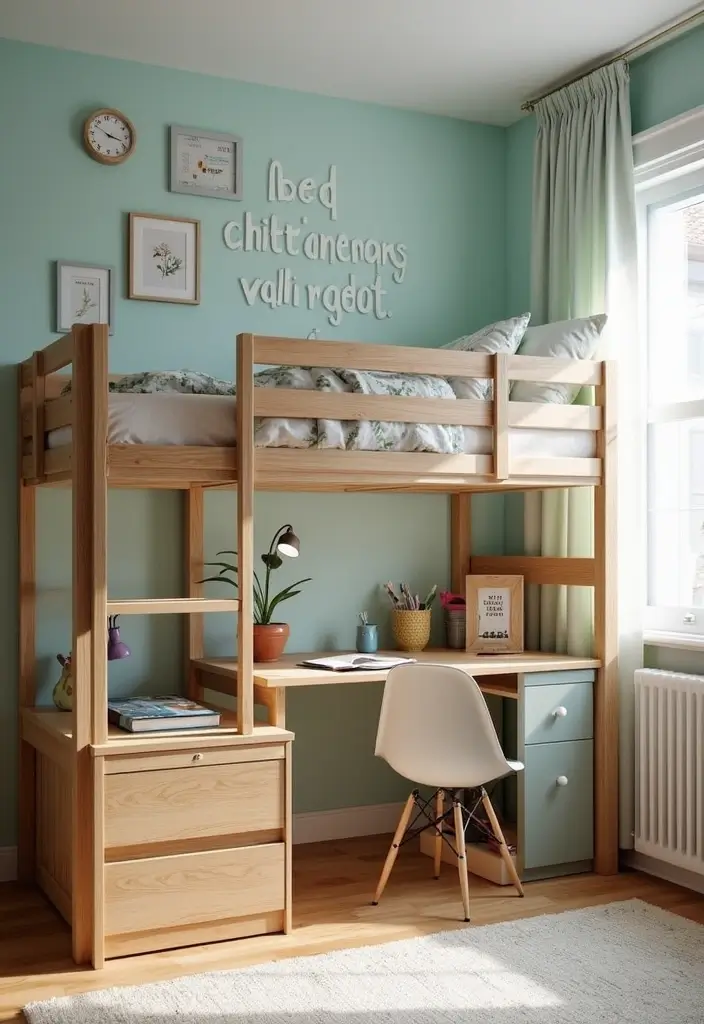 28 Kids Rooms with Bunk Beds That Save Space in Style - 20. The Homework Nook