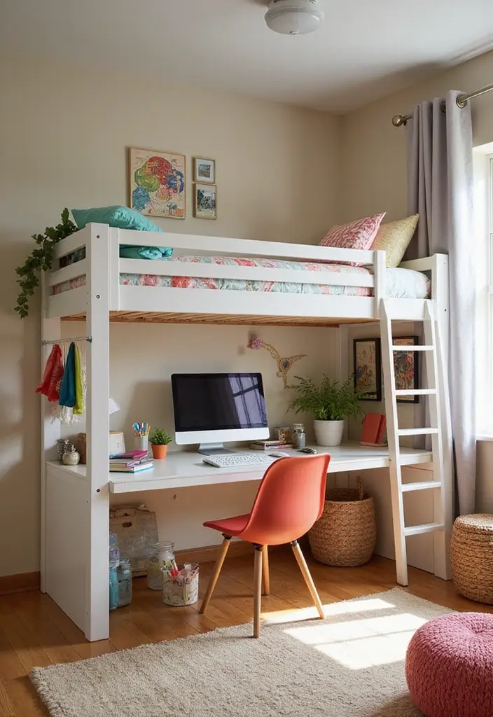 28 Kids Rooms with Bunk Beds That Save Space in Style - 22. The Study Loft