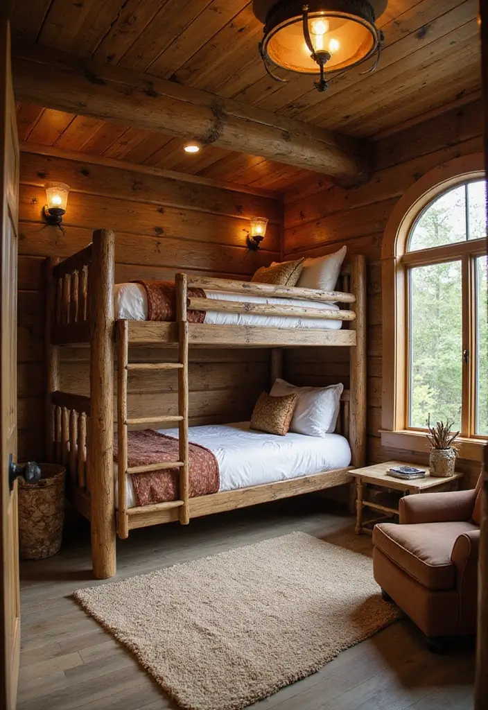 28 Kids Rooms with Bunk Beds That Save Space in Style - 27. The Cozy Cabin
