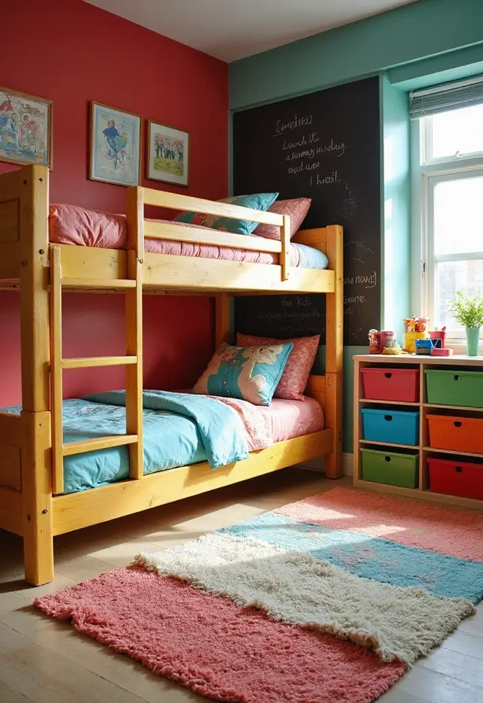 28 Kids Rooms with Bunk Beds That Save Space in Style - 3. Colorful Playroom Paradise