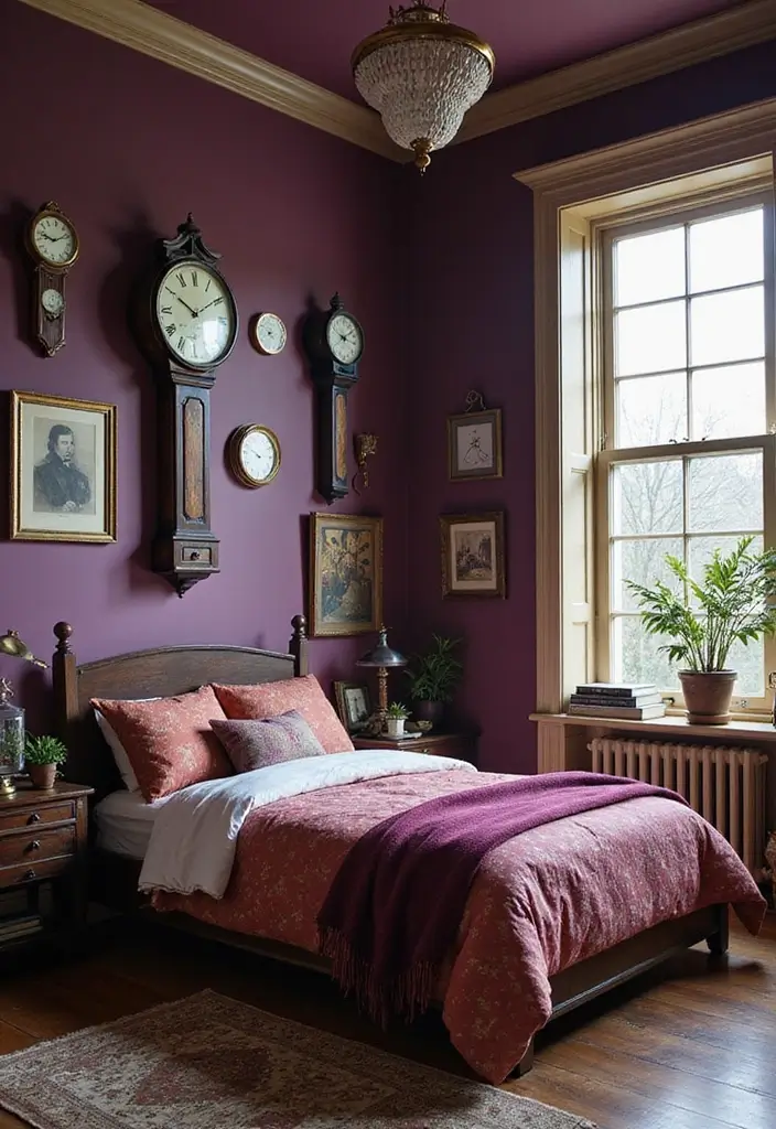 28 Purple Bedroom Ideas for Kids That Look Magical 21. Time Traveler Theme