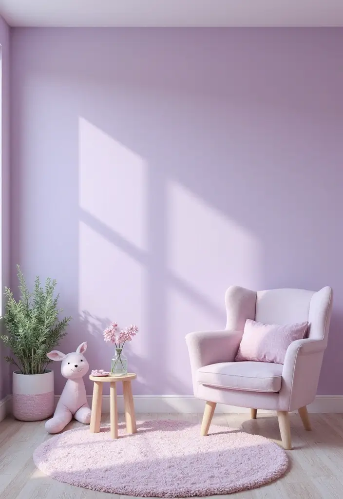 28 Purple Bedroom Ideas for Kids That Look Magical 9. Sweet Lilac and Pastel Combo