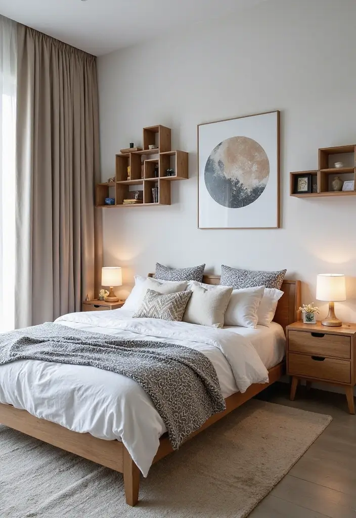 28 Simple Girl Bedroom Designs for Kids That Are Budget-Friendly - 15. Geometric Designs