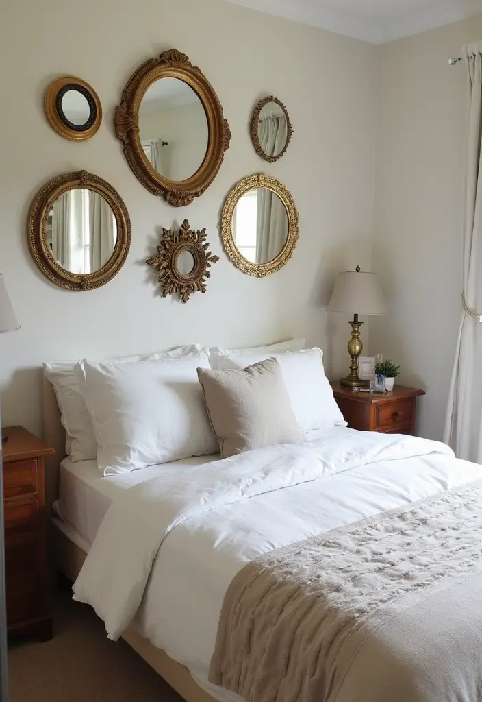 28 Simple Girl Bedroom Designs for Kids That Are Budget-Friendly - 27. Mesmerizing Mirror Decor