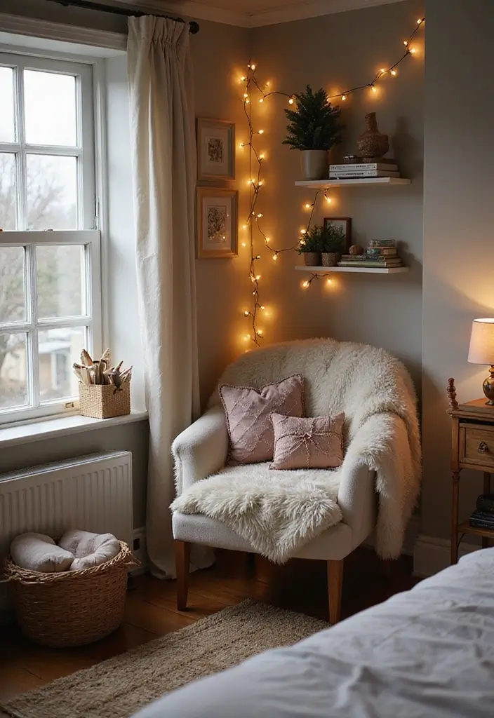 28 Simple Girl Bedroom Designs for Kids That Are Budget-Friendly - 5. Cozy Reading Nook