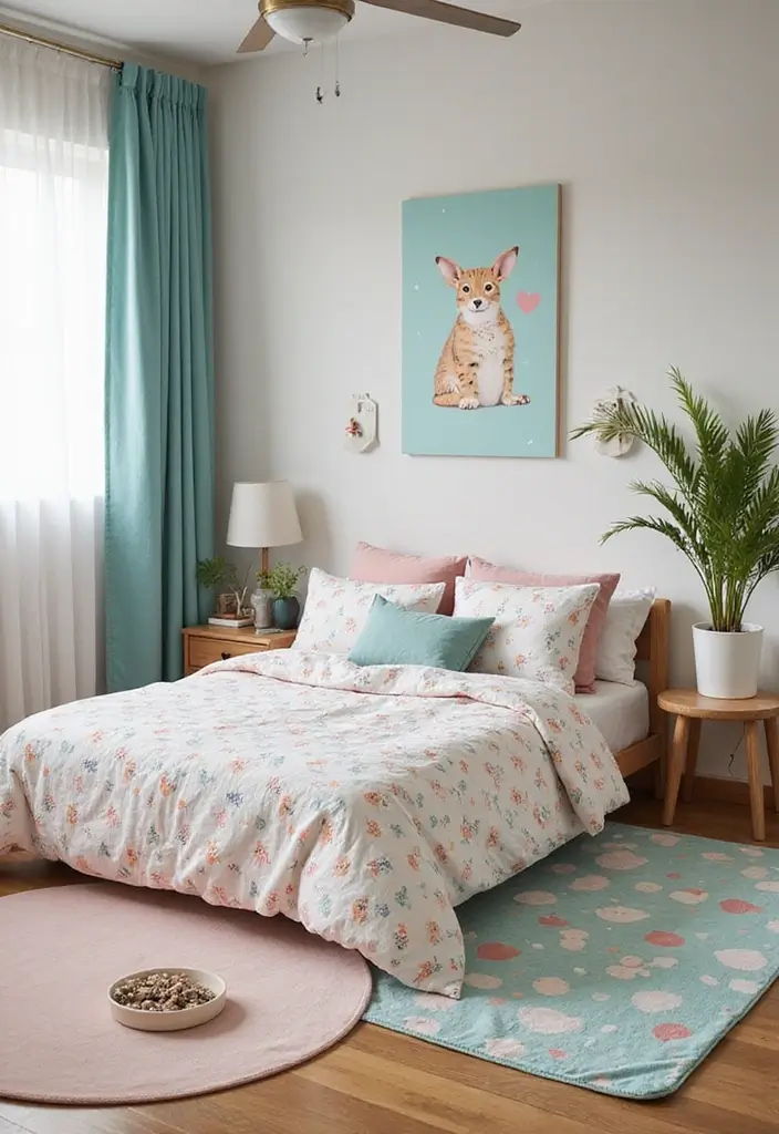 29 Divided Bedroom Ideas for Kids That Still Look United - 21. Customizable Play Mats