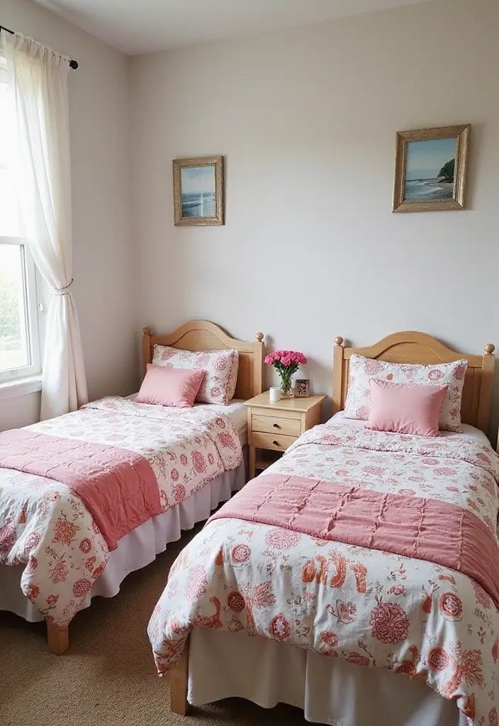29 Divided Bedroom Ideas for Kids That Still Look United - 3. Personalized Bedding