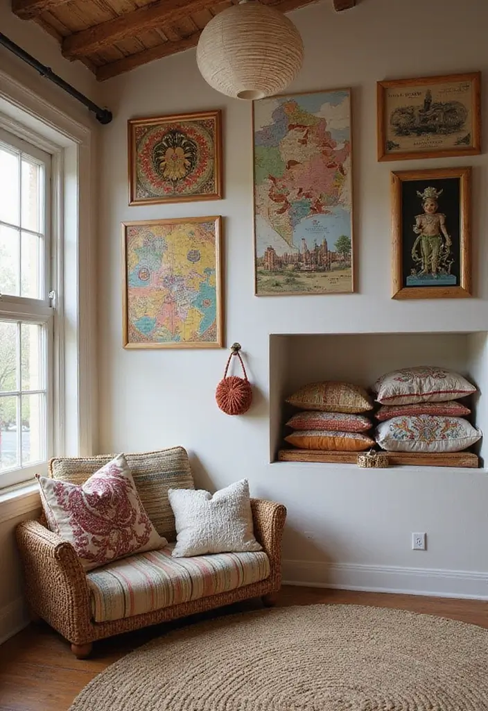 29 Eclectic Kids Room Styles That Mix Colors and Patterns Creatively - 15. Global Nomad