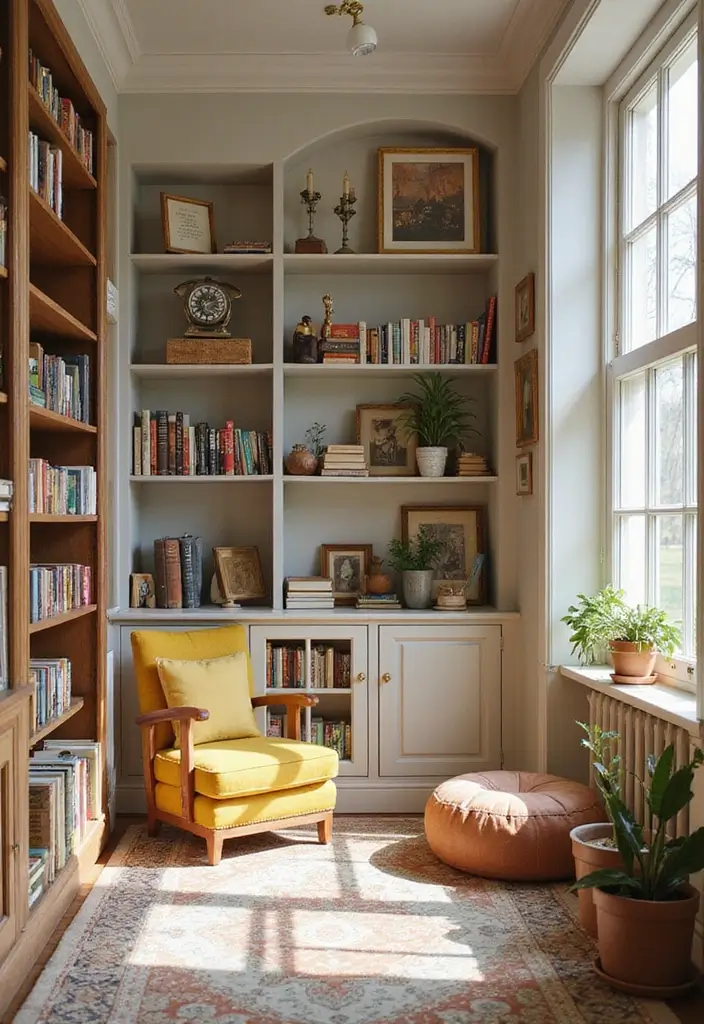 29 Eclectic Kids Room Styles That Mix Colors and Patterns Creatively - 17. Cozy Little Library