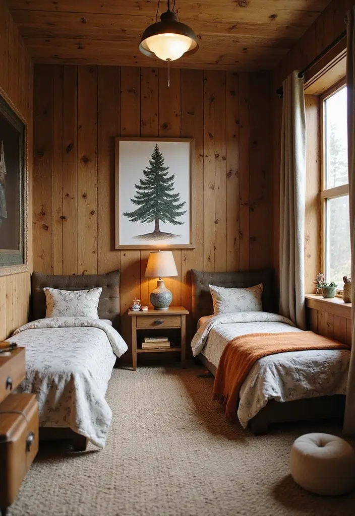 29 Eclectic Kids Room Styles That Mix Colors and Patterns Creatively - 23. Cozy Mountain Lodge
