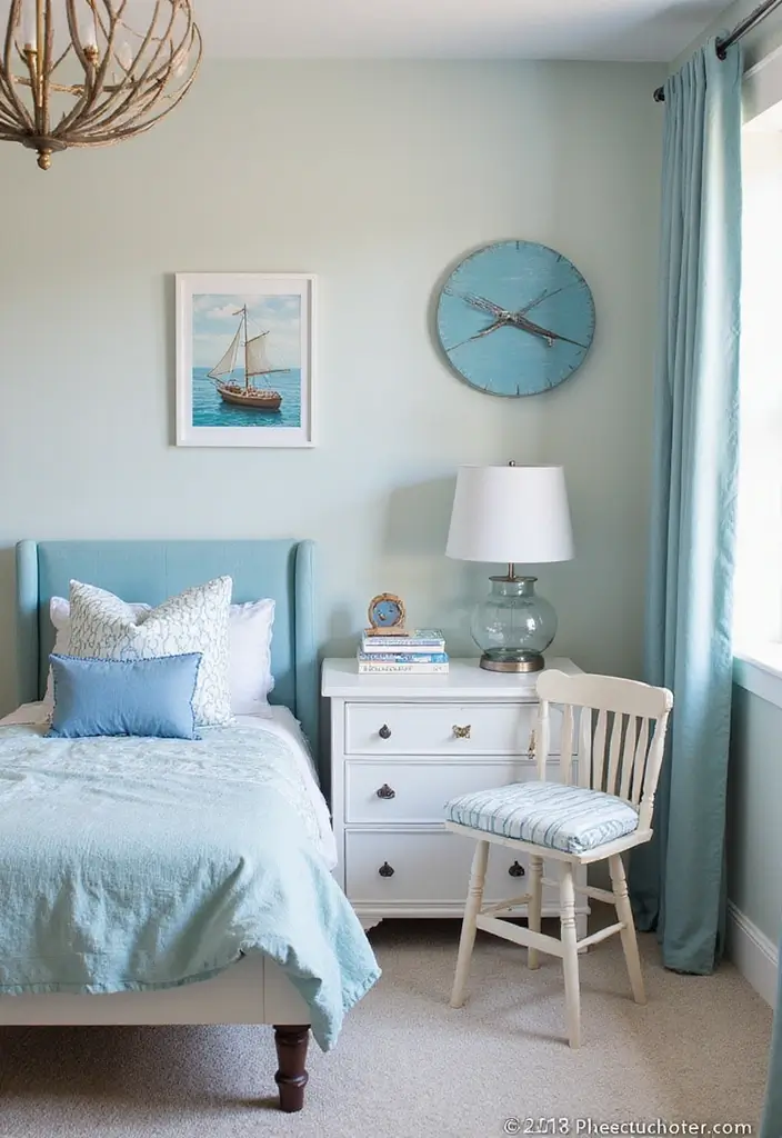 29 Eclectic Kids Room Styles That Mix Colors and Patterns Creatively - 27. Coastal Breeze