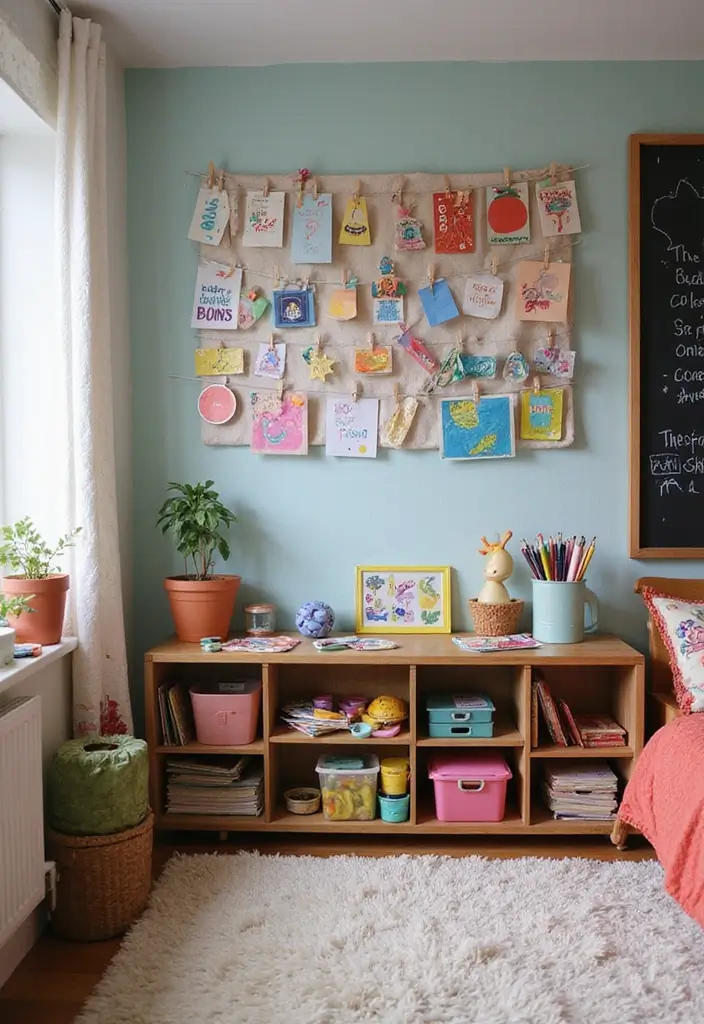 29 Eclectic Kids Room Styles That Mix Colors and Patterns Creatively - 4. Artistic Expression