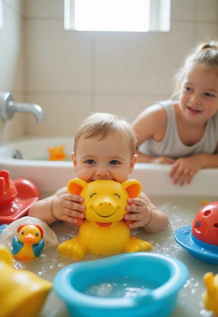 29 Kids Bathroom Ideas That Make Mornings Easier 12 29 Kids Bathroom Ideas That Make Mornings Easier 12. Fun Shower Time Toys