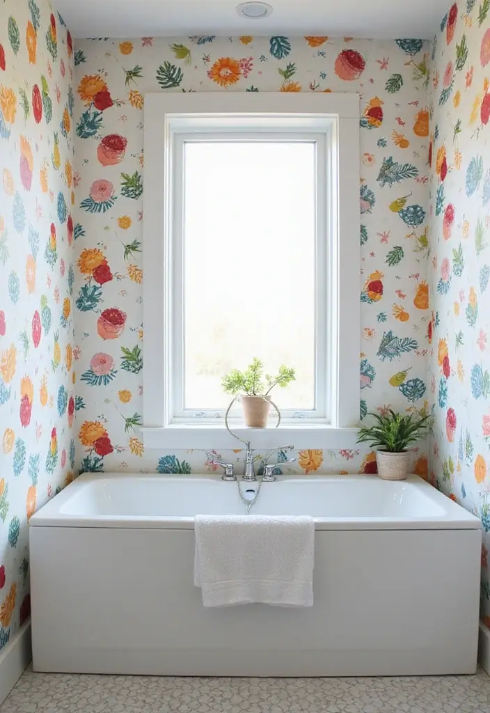 29 Kids Bathroom Ideas That Make Mornings Easier 17 29 Kids Bathroom Ideas That Make Mornings Easier 17. Washable Wallpaper