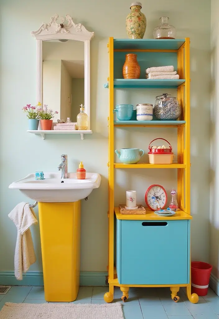 29 Kids Bathroom Ideas That Make Mornings Easier 21 29 Kids Bathroom Ideas That Make Mornings Easier 21. Recycled Material Storage