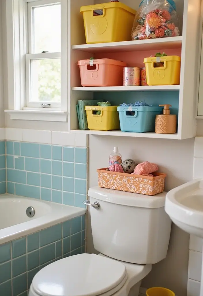 29 Kids Bathroom Ideas That Make Mornings Easier 3 29 Kids Bathroom Ideas That Make Mornings Easier 3. Fun Storage Solutions