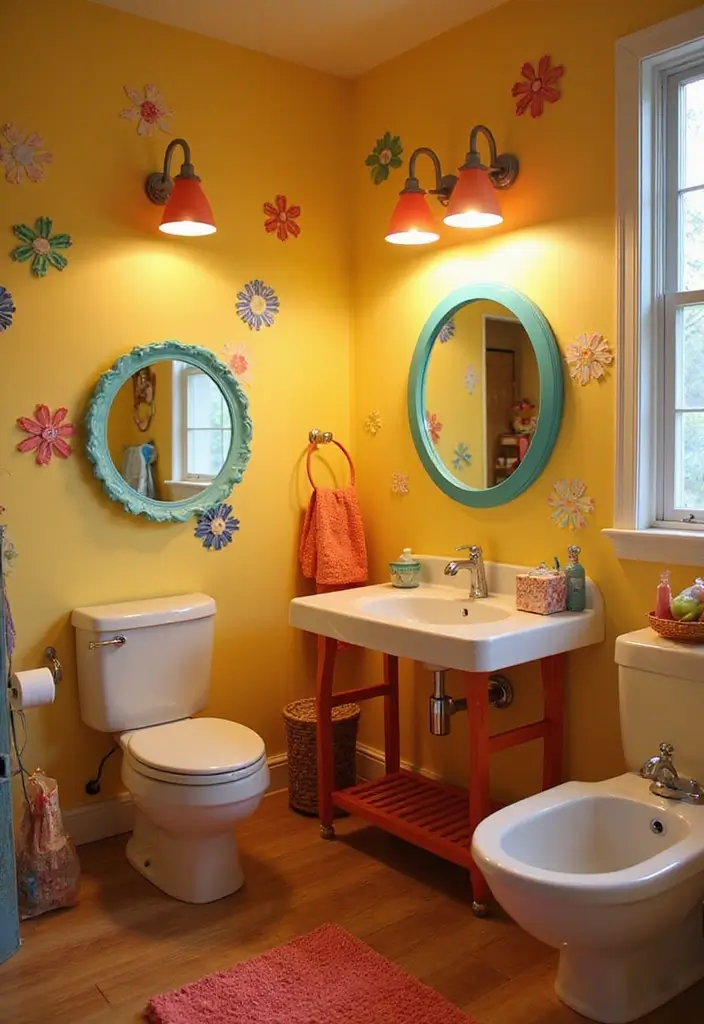 29 Kids Bathroom Ideas That Make Mornings Easier 8 29 Kids Bathroom Ideas That Make Mornings Easier 8. Playful Lighting Fixtures