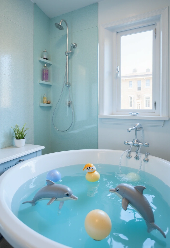 29 Kids Beach Bathroom Inspirations Full of Coastal Vibes 13 29 Kids Beach Bathroom Inspirations Full of Coastal Vibes 13. Interactive Bath Toys