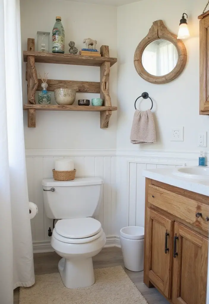 29 Kids Beach Bathroom Inspirations Full of Coastal Vibes 23 29 Kids Beach Bathroom Inspirations Full of Coastal Vibes 23. Driftwood Inspired Elements