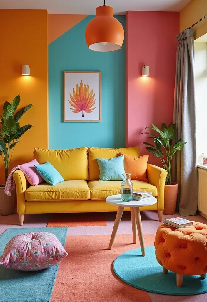 29 Kids Living Room Inspirations That Are Fun and Functional - 2. Playful Color Palettes