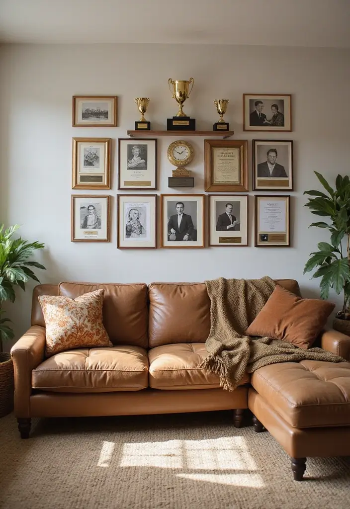 29 Kids Living Room Inspirations That Are Fun and Functional - 28. Family Achievements Showcase
