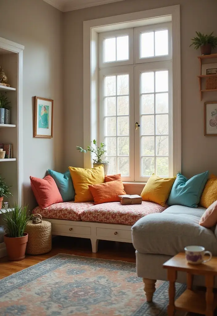 29 Kids Living Room Inspirations That Are Fun and Functional - 5. A Cozy Reading Nook