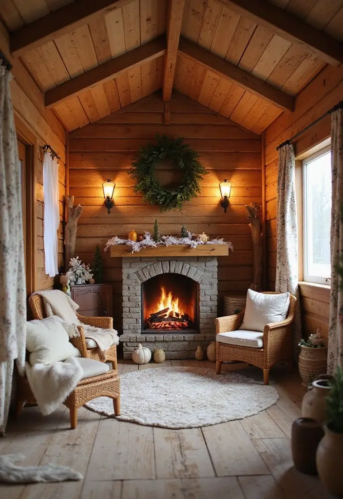 29 Kids Playhouse Interior Inspirations That Spark Imagination - 17. Cozy Winter Cabin