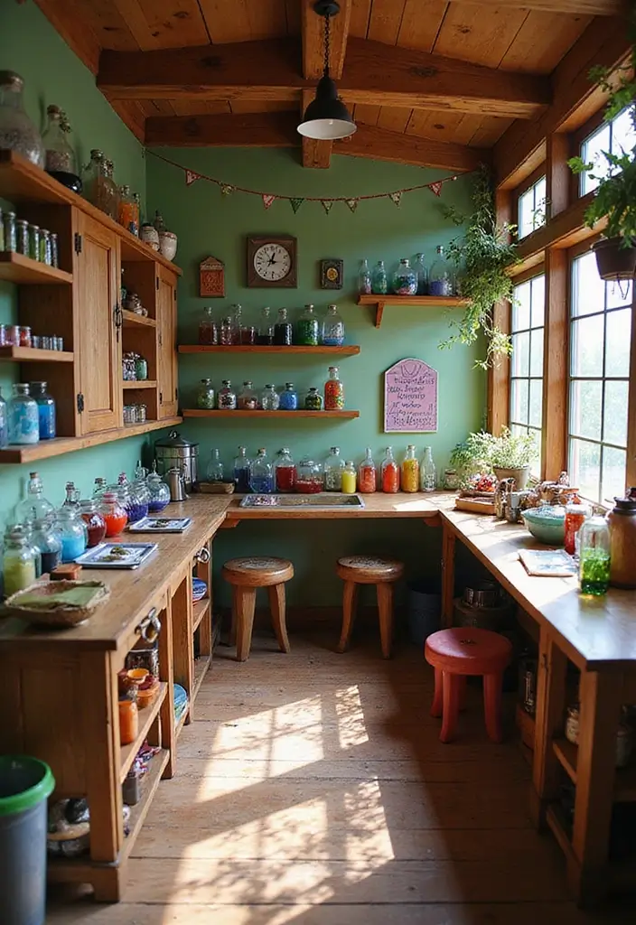 29 Kids Playhouse Interior Inspirations That Spark Imagination - 18. Magical Potion Workshop