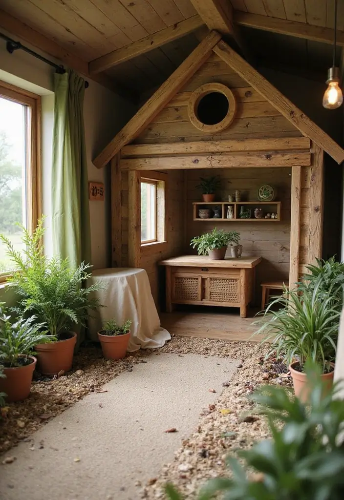 29 Kids Playhouse Interior Inspirations That Spark Imagination - 20. Nature Explorer’s Den