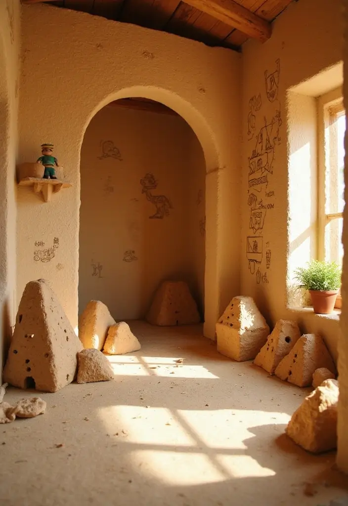 29 Kids Playhouse Interior Inspirations That Spark Imagination - 23. Ancient Egypt Adventure