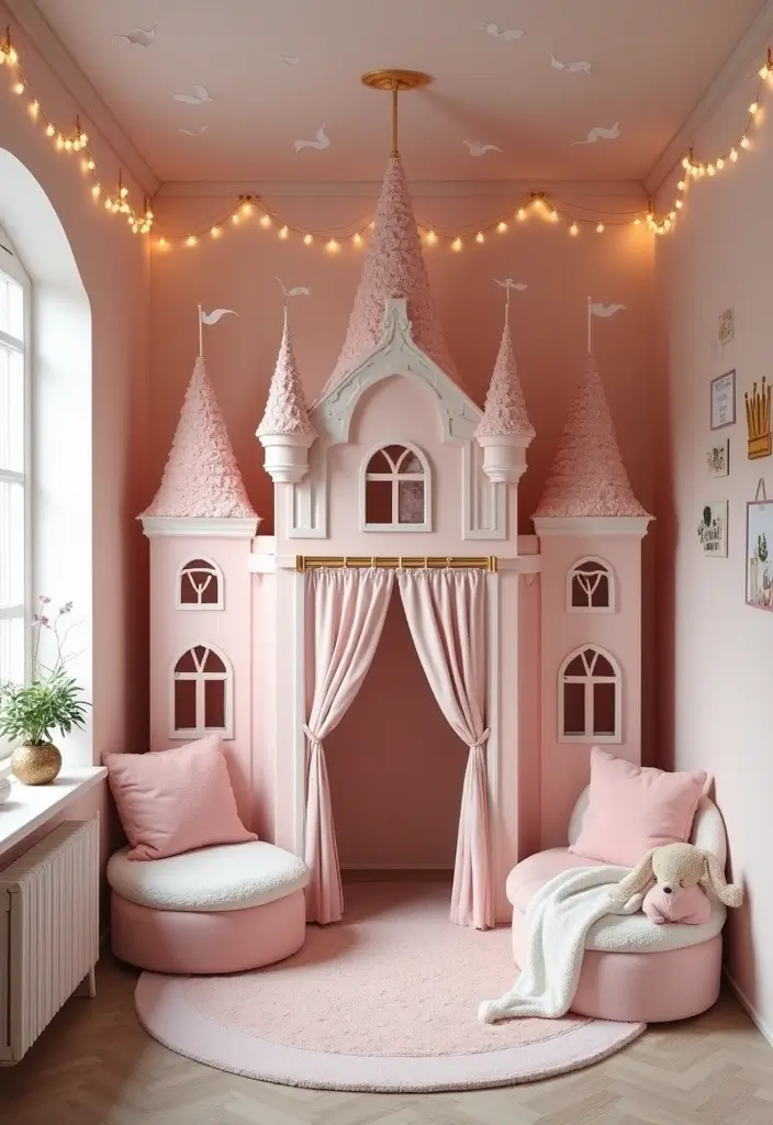 29 Kids Playhouse Interior Inspirations That Spark Imagination - 3. Fairytale Castle
