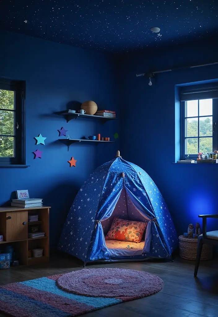 29 Kids Playhouse Interior Inspirations That Spark Imagination - 4. Space Explorer’s Dome