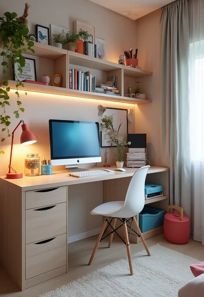 29 Kids Room Design Ideas for Boys That Feel Stylish - 15. Tech Zone