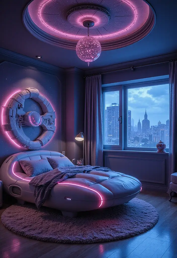 29 Kids Room Design Ideas for Boys That Feel Stylish - 29. Fantasy Starship
