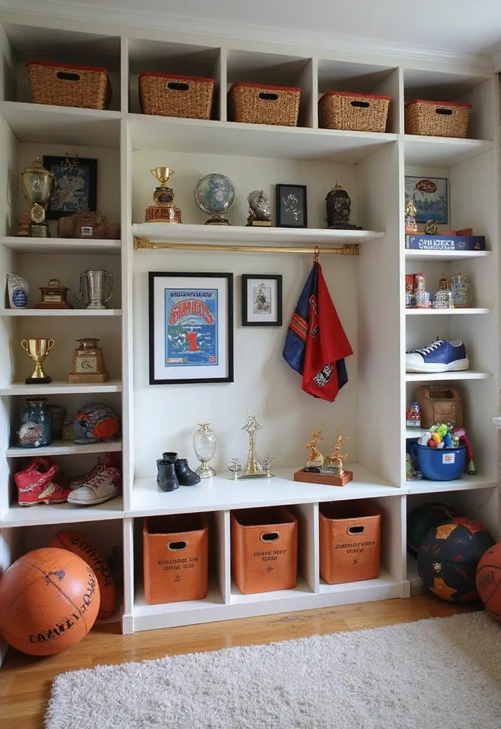 29 Kids Room Design Ideas for Boys That Feel Stylish - 3. Sports Enthusiast's Dream