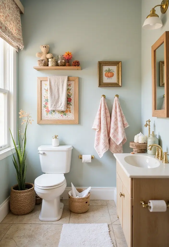 29 Shared Kids Bathroom Ideas for Boys and Girls That Actually Work - 19. Seasonal Decor Updates