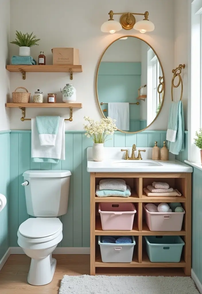 29 Shared Kids Bathroom Ideas for Boys and Girls That Actually Work - 20. Smart Storage Ideas