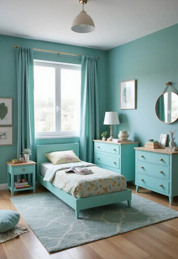 29 Teal Kids Room Inspirations That Are Bright and Bold 11 29 Teal Kids Room Inspirations That Are Bright and Bold 11. Teal Themed Furniture Sets