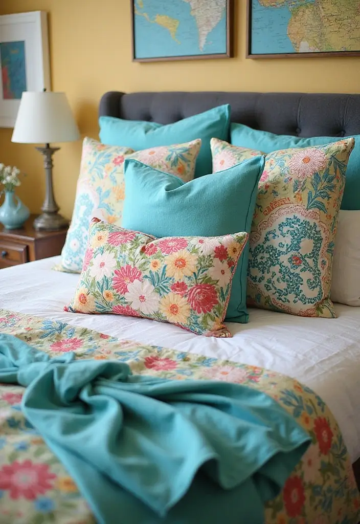 29 Teal Kids Room Inspirations That Are Bright and Bold 21 29 Teal Kids Room Inspirations That Are Bright and Bold 21. Teal Accent Pillows