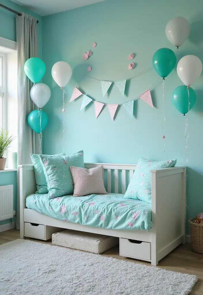 29 Teal Kids Room Inspirations That Are Bright and Bold 26 29 Teal Kids Room Inspirations That Are Bright and Bold 26. Teal Theme Party Decor