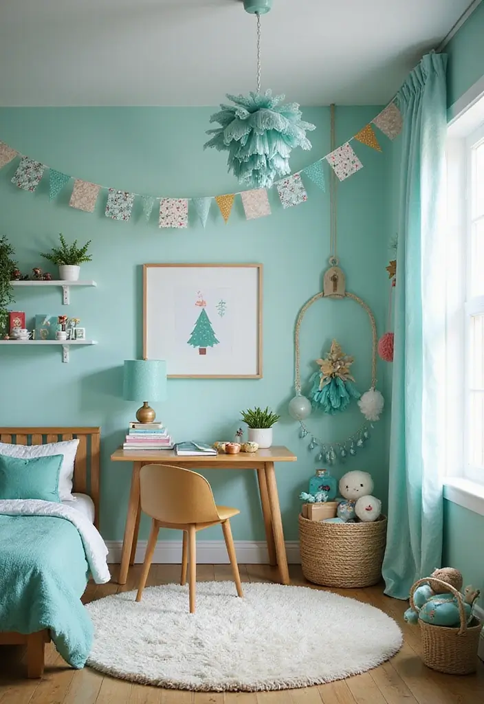 29 Teal Kids Room Inspirations That Are Bright and Bold 28 29 Teal Kids Room Inspirations That Are Bright and Bold 28. Teal Seasonal Decor