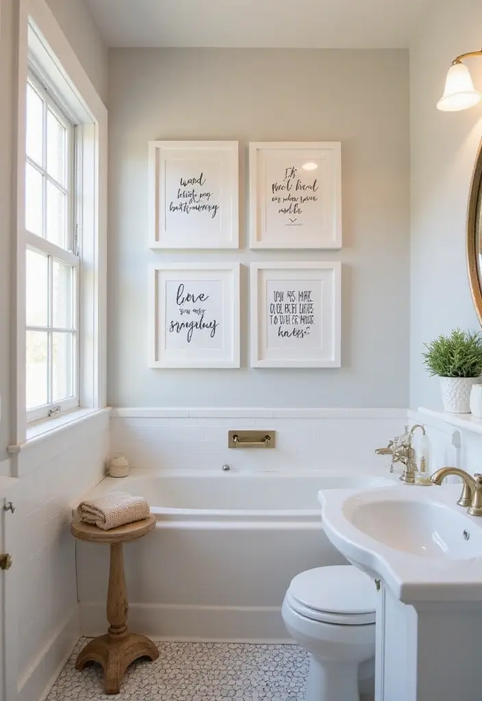 29 Unisex Kids Bathroom Ideas That Look Smart and Stylish - 17. Inspirational Quotes