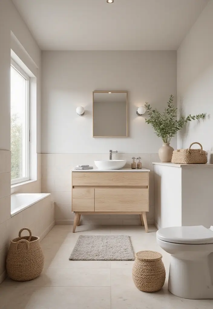 29 Unisex Kids Bathroom Ideas That Look Smart and Stylish - 4. Minimalist Chic