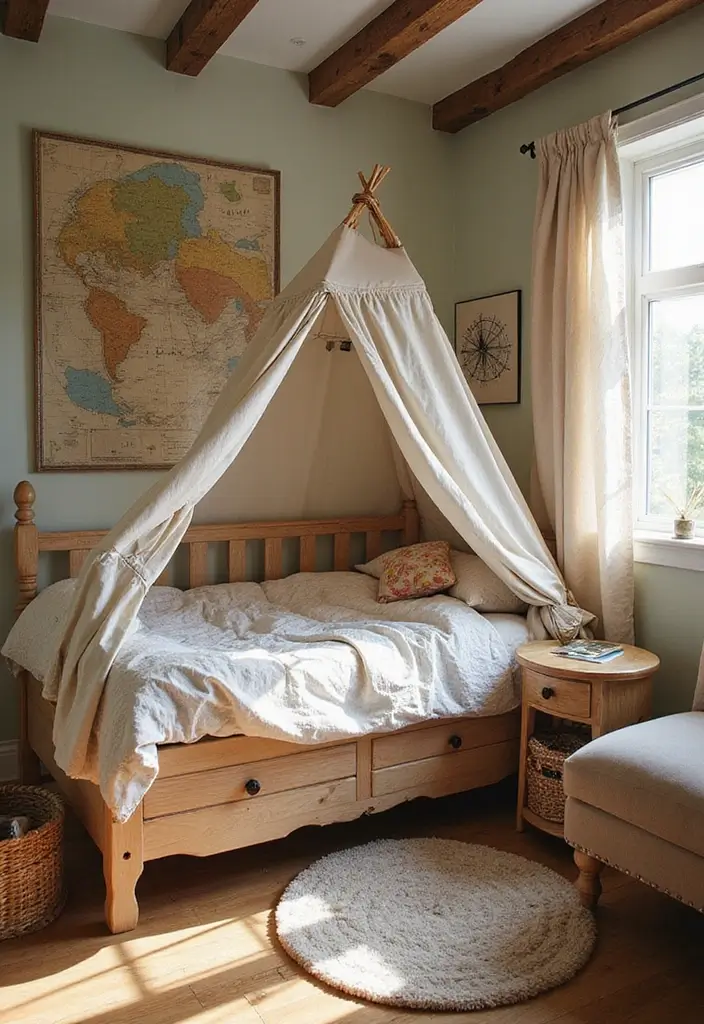 30 Girl Bedroom Designs for Kids That Balance Cute and Practical - 9. Adventure Zone