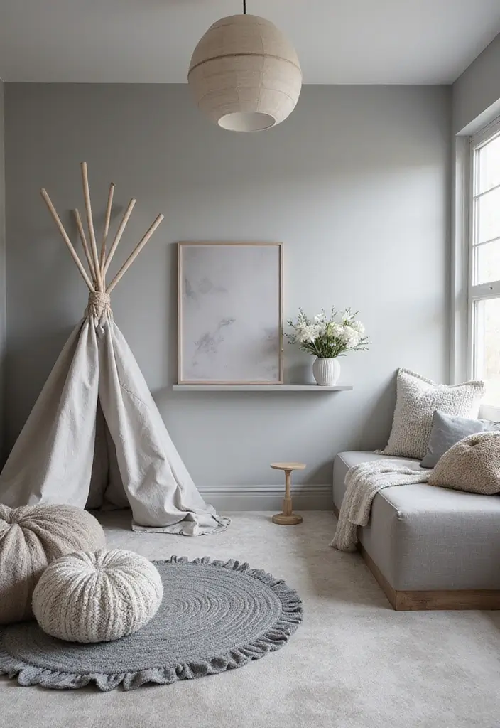 30 Grey Kids Room Designs That Look Modern and Calm - 5. Monochrome Grey Magic