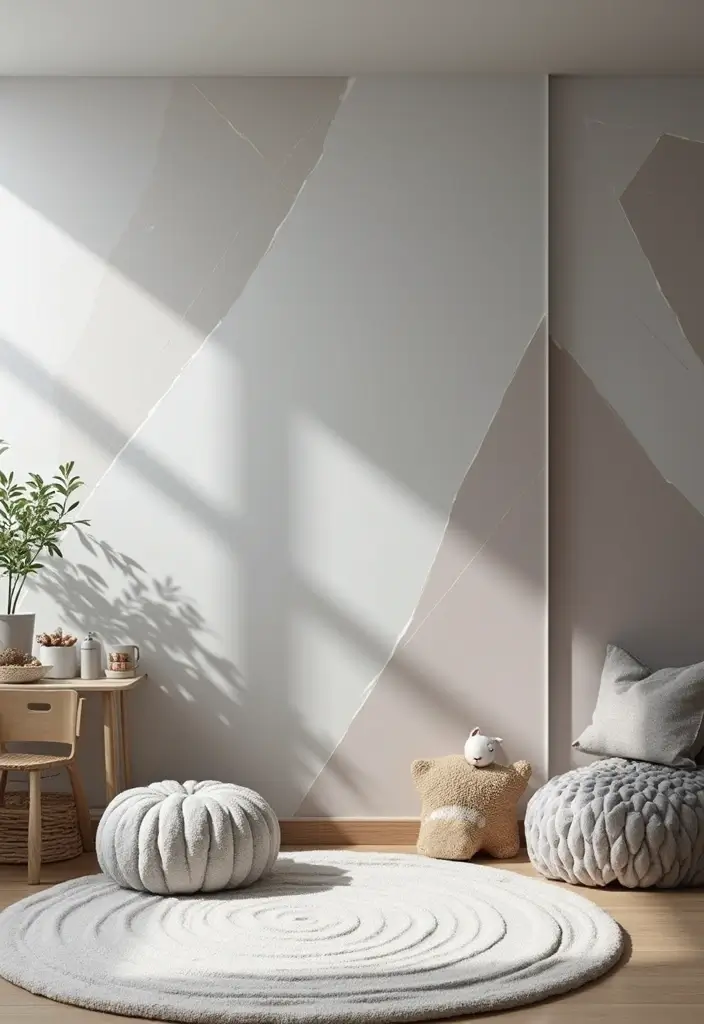 30 Grey Kids Room Designs That Look Modern and Calm - 9. Grey and Geometric Patterns