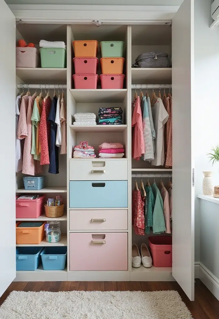 30 Ikea Hack Kids Room Designs That Save Money and Space - 17. Customized Closet Organization